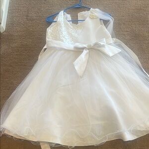 Elegant White Kids Dress